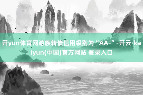 开yun体育网游族转债信用级别为“AA-”-开云·kaiyun(中国)官方网站 登录入口