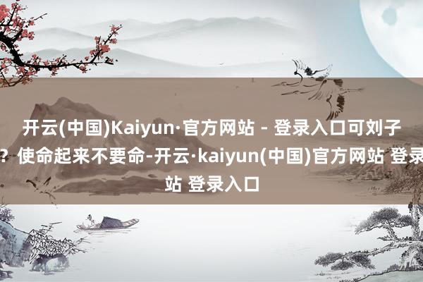 开云(中国)Kaiyun·官方网站 - 登录入口可刘子明呢？使命起来不要命-开云·kaiyun(中国)官方网站 登录入口