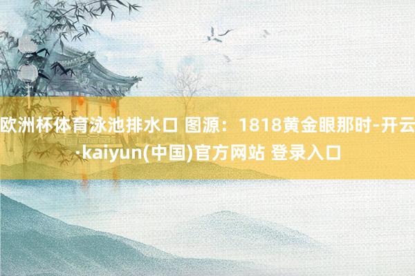欧洲杯体育泳池排水口 图源：1818黄金眼那时-开云·kaiyun(中国)官方网站 登录入口