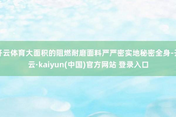 开云体育大面积的阻燃耐磨面料严严密实地秘密全身-开云·kaiyun(中国)官方网站 登录入口