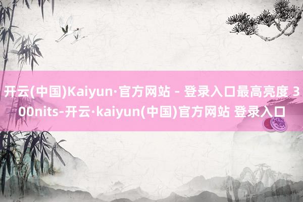 开云(中国)Kaiyun·官方网站 - 登录入口最高亮度 300nits-开云·kaiyun(中国)官方网站 登录入口